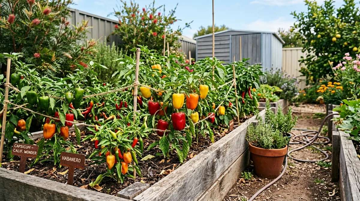 Growing Chillies and Capsicum in Brisbane
