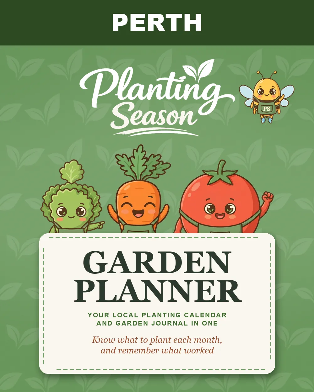 Cover of the Perth Garden Planner by Planting Season
